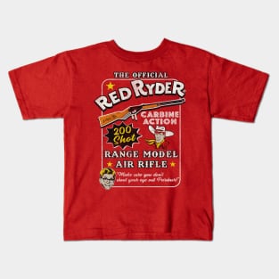 Christmas Story Official Red Ryder Carbine Action 200 Shot Range Model Air Rifle Kids T-Shirt